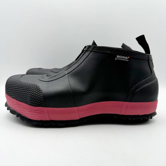 Bogs Mens Overshoe Zip Work Shoes US 9 EU 42 Black Composite Toe Waterproof NIB main image 7
